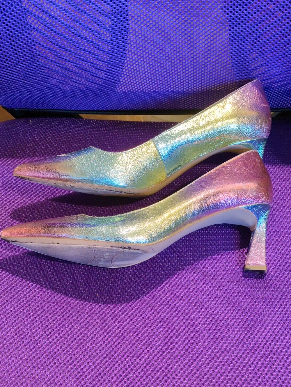 Iridescent Rainbow Heels